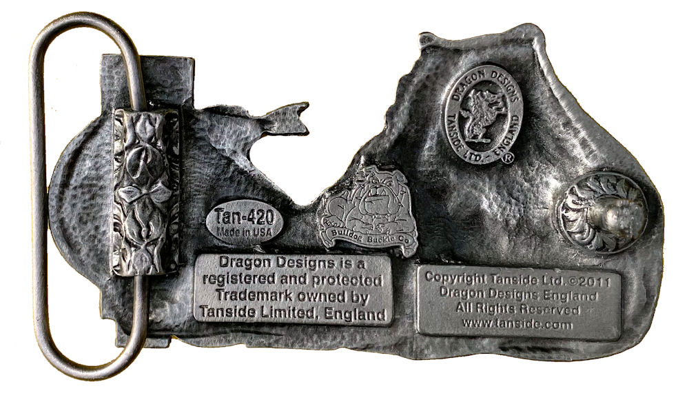 Bulldog Hot Shot Dart Board Belt Buckle